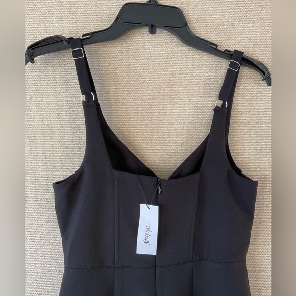 🌷NESTY GAL MESH INSERT TAILORED BANDEAU JUMPSUIT - Picture 4 of 13